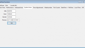 DateTime - System times