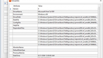 Printing-demo-Driver-info