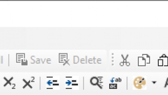 RTF ToolBar in Main Window